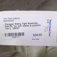 Riding Tight Breeches, Pull On *xc, mnr stains & puckers
