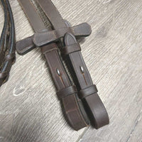 Soft Braided Reins, 2x stoppers *like new, clean, mnr scratches
