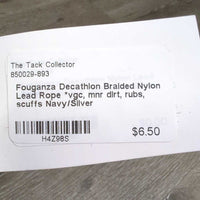 Braided Nylon Lead Rope *vgc, mnr dirt, rubs, scuffs
