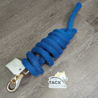 Nylon Lead Rope, bull snap *gc/fair, stiff, mnr hair, dirt, faded, snags, frays, rust, loose snap
