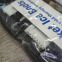 Pr 9 Pocket Ice Boots, bag *new/xc, mnr shavings, bag: mnr dirt
