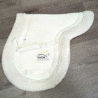 Waffle Weave Fleece Fitted Hunter Pad *gc, clean, dingy, mnr hair, stains, pills, puckers, rubs, bare spots
