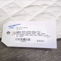 Quilt Jumper Baby Pad, "RMSJ Fall Classic 2010" *vgc, clean, mnr stains, pills, rubs, hair
