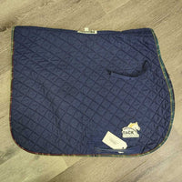 Quilt Jumper Pad *gc, clean, hair, pilly, rubs, mnr faded, clumpy foam, threads, hole, unstitched
