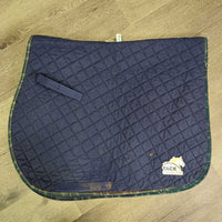 Quilt Jumper Pad *gc, clean, hair, pilly, rubs, mnr faded, clumpy foam, threads, hole, unstitched
