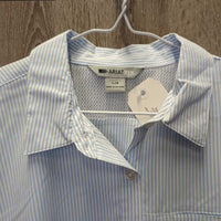 LS Button Up Shirt, Mesh Lining *vgc/xc, clean, mnr creases & seam puckers
