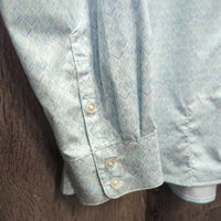 LS Button Up Shirt, Mesh Lining, Roll Up Sleeves *xc, clean, mnr seam puckers
