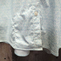 LS Button Up Shirt, Mesh Lining, Roll Up Sleeves *xc, clean, mnr seam puckers
