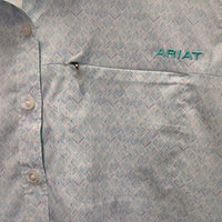LS Button Up Shirt, Mesh Lining, Roll Up Sleeves *xc, clean, mnr seam puckers
