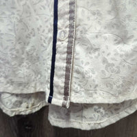 LS Light Show Shirt, attached Button Collar *gc, older, threads, rubs, pills
