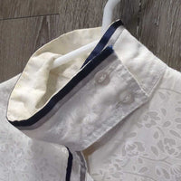 LS Light Show Shirt, attached Button Collar *gc, older, threads, rubs, pills
