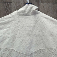 LS Light Show Shirt, attached Button Collar *gc, older, threads, rubs, pills
