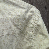 LS Light Show Shirt, attached Button Collar *gc/fair, older, v.puckered sesams & collar
