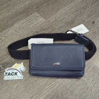 Pocket-Purse Belt, braided elastic, leather, x1 chain strap *xc, v.mnr dust

