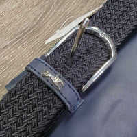 Pocket-Purse Belt, braided elastic, leather, x1 chain strap *xc, v.mnr dust

