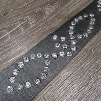 Bling Light Leather Belt & Buckle *xc/vgc, mnr dents & stains
