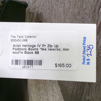 Pr Zip Up Paddock Boots *like new/xc, mnr scuffs
