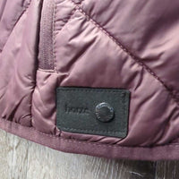 Puffy Vest, zip *gc, collar stains, mnr clumpy fill
