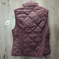 Puffy Vest, zip *gc, collar stains, mnr clumpy fill
