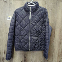 Light Puffy Jacket, zip *gc, puckers, mnr collar stains, clumpy fill & puckers
