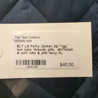 LS Puffy Jacket, zip *vgc, mnr rubs, threads, pills, dirt?stain & cuff rubs & pills
