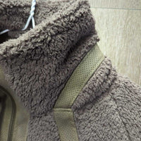 Fleece & leather? Trim Jacket, zip *vgc/gc, clumpy
