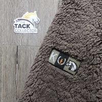 Fleece & leather? Trim Jacket, zip *vgc/gc, clumpy
