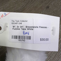 16", 2x 24", Breastplate Fleeces - Fuzzies, bag *new
