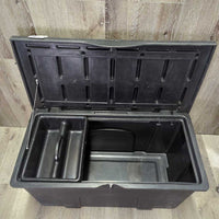 Plastic Tack Trunk - Box, grooming tote *xc, mnr stains & film?dirt

