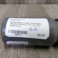 Blue Lotion, Antiseptic Wound Dressing *3/4 full, mnr stains
