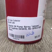 Scarlet Oil Pump Spray *almost full *expires 03/2010, NO SPRAYER
