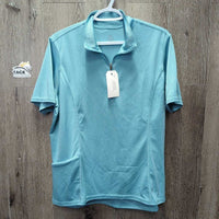 SS Shirt, 1/2 Zip Up *gc/fair, older, snags, rubs, pits, runs, threads
