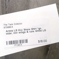 LS Hvy Show Shirt *gc, older, mnr snags & runs
