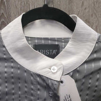 LS Show Shirt *vgc, older, v.puckered & wavy, crinkled collar
