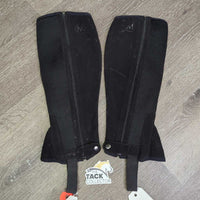 Pr Synthetic & Mesh Half Chaps *vgc, clean, scuffs, creasesmnr dirt, creases
