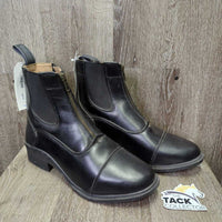 Pr Zip Up Paddock Boots *xc, mnr dirt, residue, scuffs
