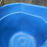 Flat Back Plastic Bucket *vgc, clean, mnr scratches, scuffs & chews, rust
