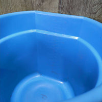 Flat Back Plastic Bucket *vgc, clean, mnr scratches, scuffs & chews, rust
