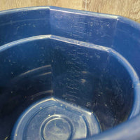 Flat Back Plastic Bucket *vgc, clean, mnr scratches, scuffs & chews, rust
