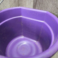 Flat Back Plastic Bucket *vgc, clean, mnr scratches, scuffs & chews, rust
