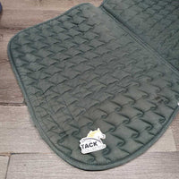 Quilt Jumper Saddle Pad, piping *gc/fair, clean, older, holey, rubs, faded, v.puckered
