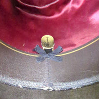 Vintage "Stand Off Buffalo" Felt Western Hat, Wool Hat Ban *gc, mnr dusty, faded & hairy, older, scraped edges
