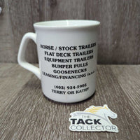 "Quality Trailer Sales" Mug *gc, stains, rubs, scuffs
