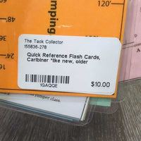 Quick Reference Flash Cards, Caribiner *like new, older

