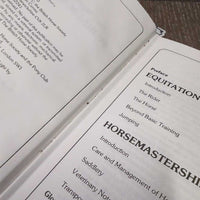 1981 British Horse Society & Pony Club The Manual of Horsemanship *gc, rubs, scrapes, stains, sticker, bent/pulled binding
