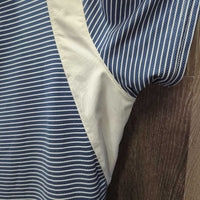 SS V Neck Polo Shirt *gc, seam puckers, older, dingy?
