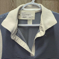 SS V Neck Polo Shirt *gc, seam puckers, older, dingy?
