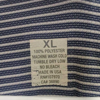 SS V Neck Polo Shirt *gc, seam puckers, older, dingy?
