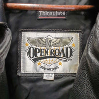 Fringed Leather Jacket, removable thinsulate liner *vgc, mnr rubs, wear & stain?

