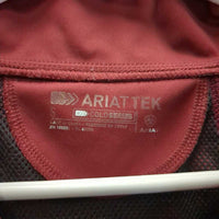 Technical Shirt, 1/2 Zip Up *gc, peeling logo, mnr hair, seam puckers, rubs & stain
